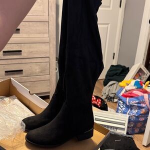 Worthington Black Over the Knee Boots